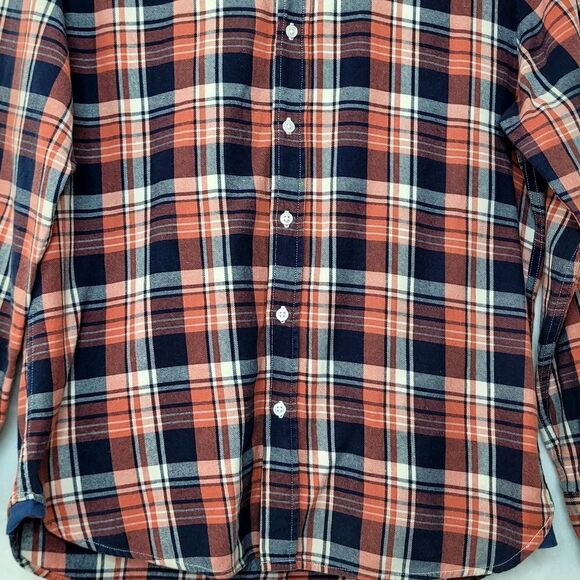 Marine Layer Plaid Flannel Button Down Shirt Size Medium - Picture 3 of 8